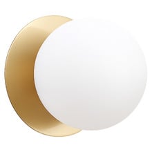 Lassie Opal Frosted Glass Warm White LED Outdoor Wall Light